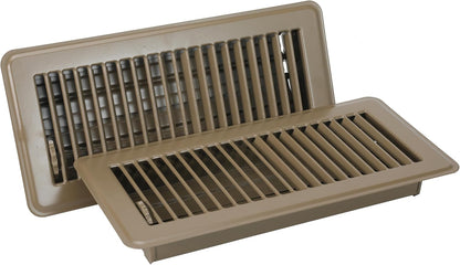 2PCS 4"x 8" RV Floor Vent Covers Register Vents Walkable Floor Vents Air Vent Covers for Mobile Home Floor Heater