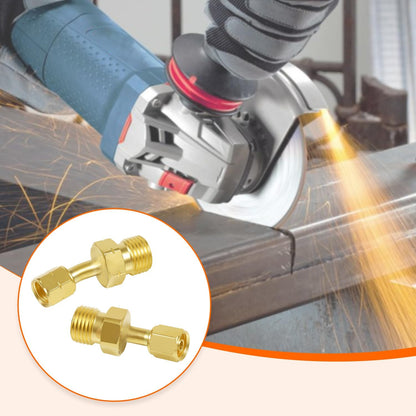 Acetylene Propane Hose Adaptors and Oxygen Hose Coupler Connect Size "B" 9/16"-18 Hose to Size "A" 3/8"-24 Regulator or Torch