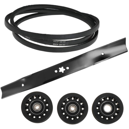 Idler Pulley Belt Repair Kit Fits LC221A LC221AH 22" AWD Walk-Behind Mowers Replaces 587973001 587969201 580364609(White Belt)