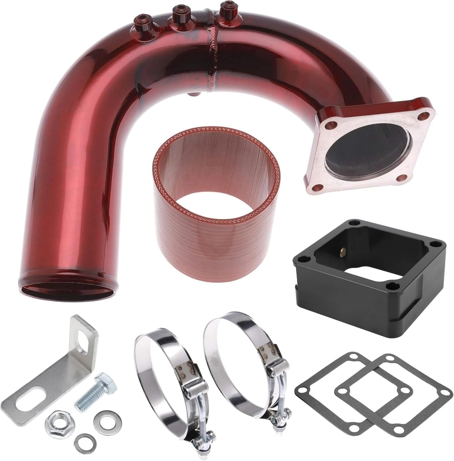 3" High Flow Intake Elbow Tube with Heater Spacer for Dodge Ram 2500 3500 2003-2007 5.9L Cummins Diesel