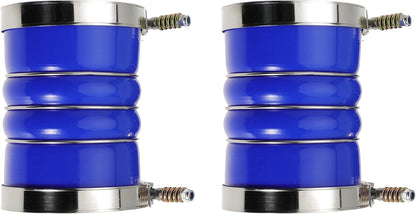 Silicone Charge Air Cooler Hump Hose Boot Set 4" X 6" 4 inch with T Bolt Clamp Blue