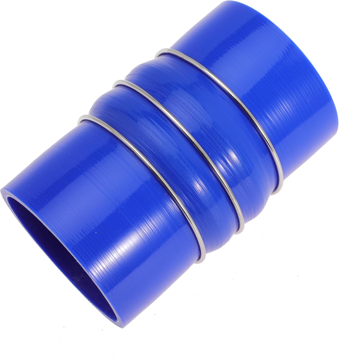 3.5 Inch Silicone Charge Air Cooler Hump Hose Boot Set 3 1/2 x 6 3/8 Inch with T Bolt Clamp Blue