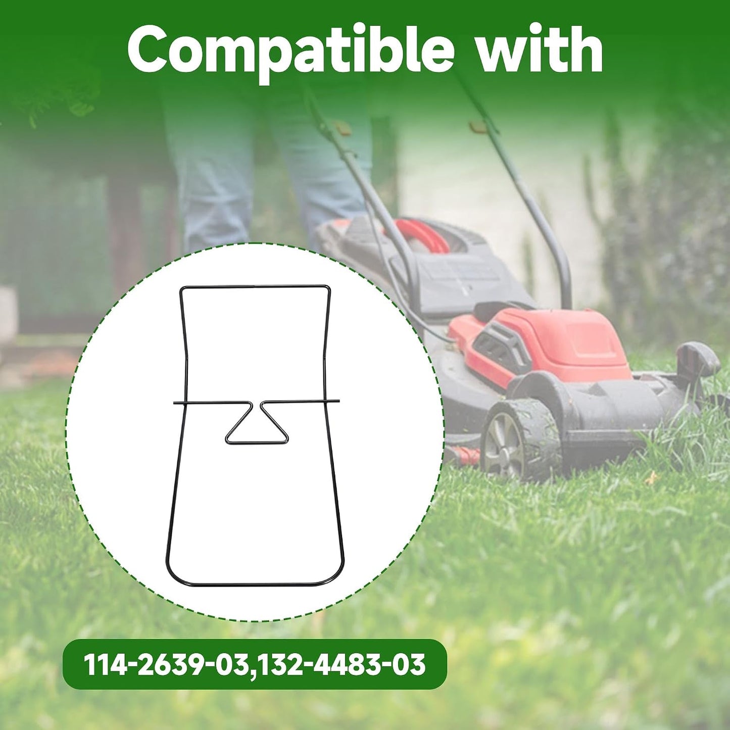 Lawn Mower Bag Frame Grass Catcher Bag Frame for to-ro 22" Recycler Lawn Mower Replace 132-4483-03 114-2639-03 (Frame)