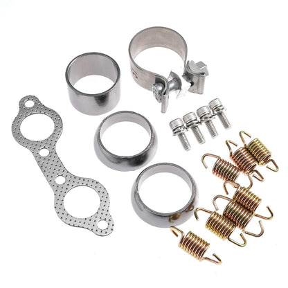 Exhaust Manifold Gasket Spring Rebuild Kit Replaces 3610047 7041687 7041804 5811511 for Polaris Ranger RZR 800 2008-2010 with Clamp