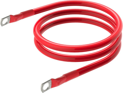 6 AWG Battery Cable 6AWG Gauge Battery Inverter Cables for Automotive Solar Marine Boat RV Car Motorcycle (6 AWG, 4FT, 5/16")