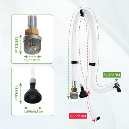 Suction Tube Kit for Graco for Magnum X5 Project Painter Plus X7 ProX17 ProX19 Stand Model Paint Sprayer