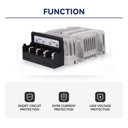 24V to 12V 60A 720W Buck DC-DC Power Converter Step Down Transformer, Silver and black, SD60A