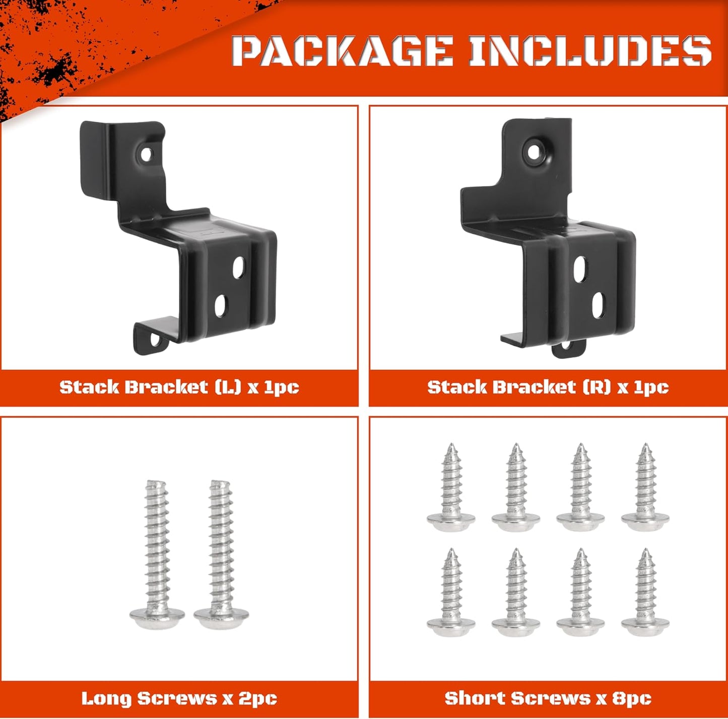 24 Inch Stacking Kit for GE GFA24KITL Washer Dryer Stack Bracket for 24" Front Load Laundry (Set of 1, Black)