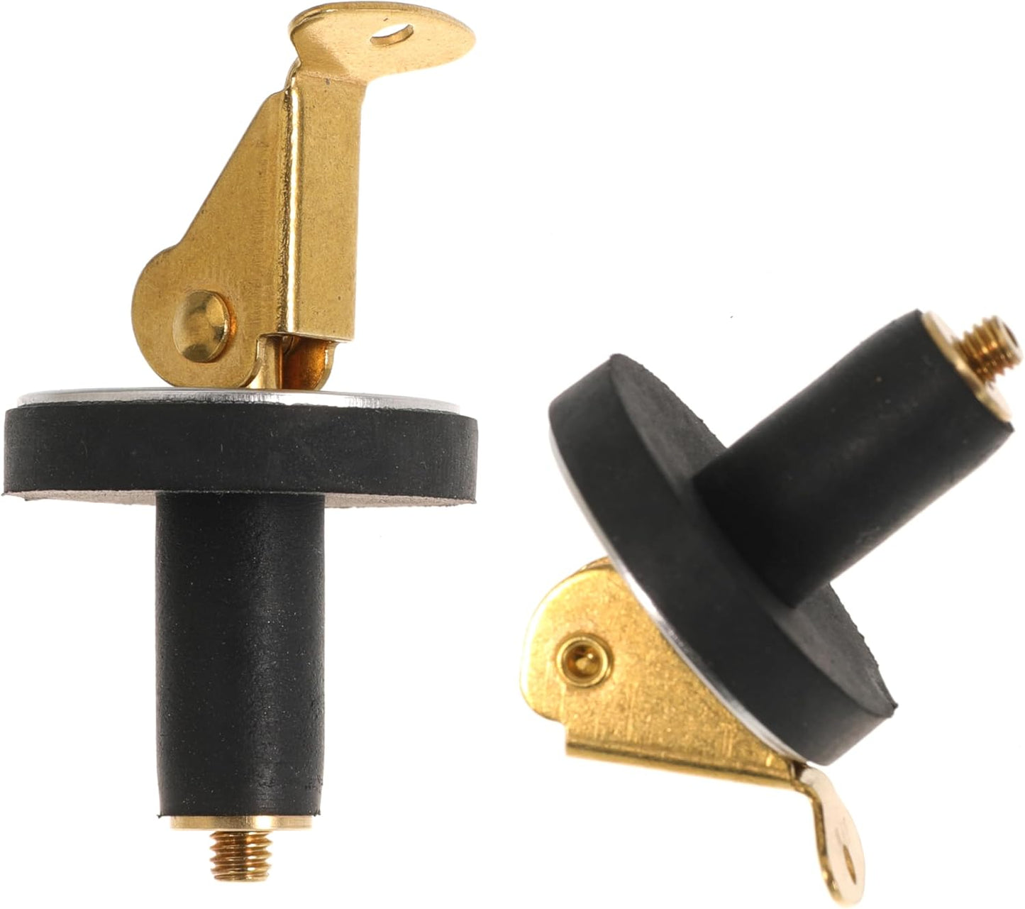 4 Pack Brass Boat Plug Drain Plug Boat Snap Handle Plug Deck Plug for Boat Marine