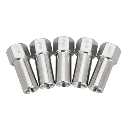 1/2"-20 Wheel Lug Nut for Cragar for SST Mag with Center Washer Open Ended, 13/16” Hex 2.01” Total Length (20PCS)