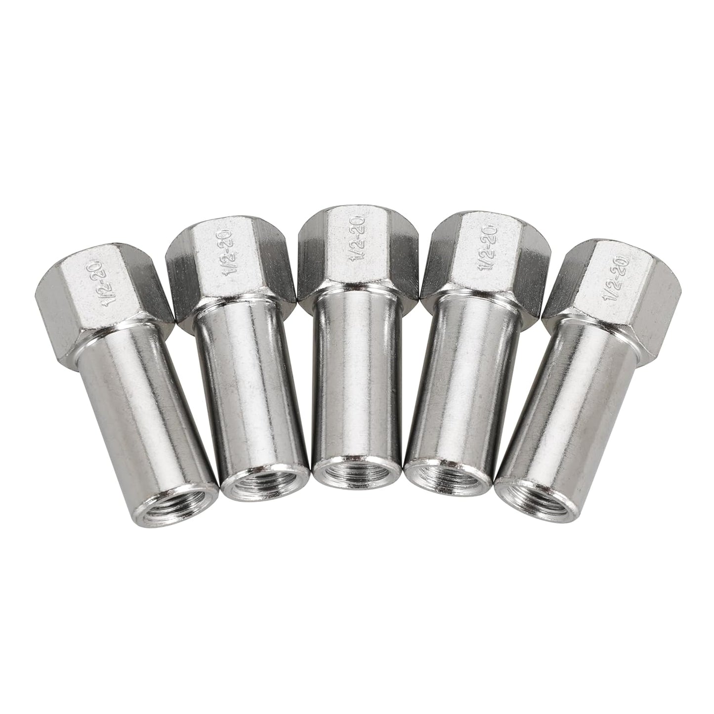 1/2"-20 Wheel Lug Nut for Cragar for SST Mag with Center Washer Open Ended, 13/16” Hex 2.01” Total Length (20PCS)
