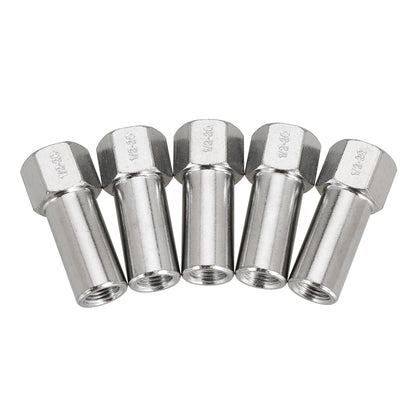 1/2"-20 Wheel Lug Nut for Cragar for SST Mag with Center Washer Open Ended, 13/16” Hex 2.01” Total Length (20PCS)