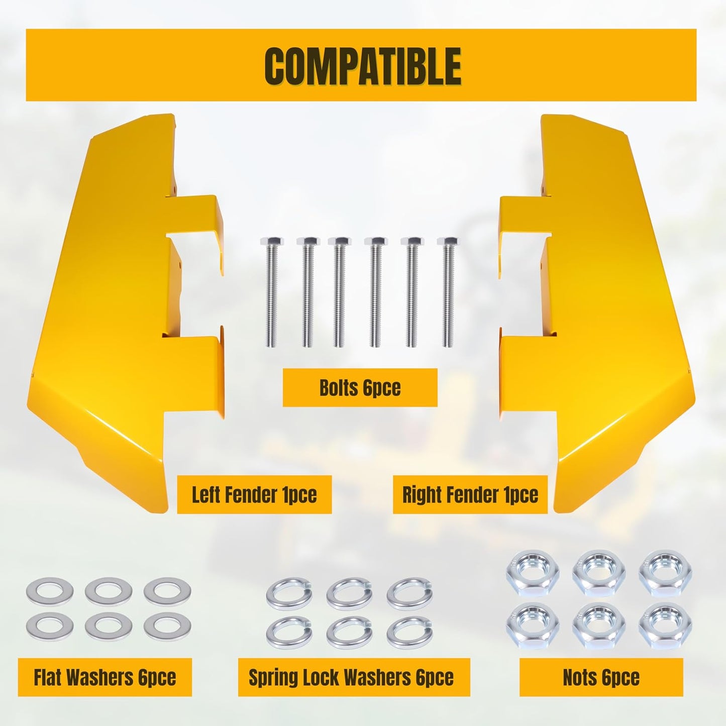 Steel Fender Kit Replace 19A70062100 for CUB CADET Ultima Series ZT1, ZT2, ZT3 Zero-Turn Mowers