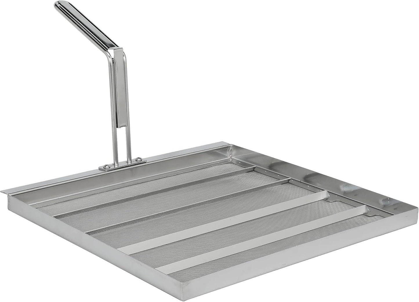 AF45 Commercial Deep Fryer Filter Screen Strainer 550 Micron Oil Filter for Commercial Restaurant Kitchens Stainless Steel 13.75x13.75” Extends Oil Life 40% by Capturing Debris Grease