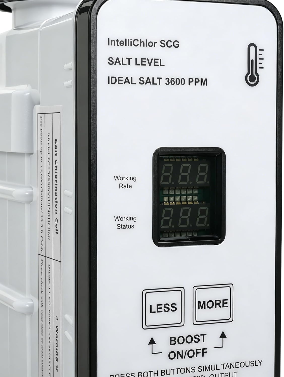 IC40 EC-520555 Salt Cell Saltwater Chlorine Generator for Pentair IntelliChlor,Up to 40000 Gallons In Ground Pools Swimming Pool