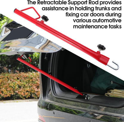 Hatch Jammer Auto Body Repair Tools Retractable Support Rod Holder Replace 17100 for Car Trunk Lift Gate Support Automotive Polishing Trunk Support Car Door Fixing, 1 PCS