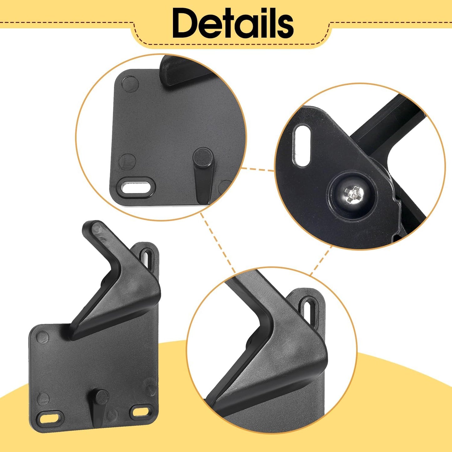 RV Screen Door Latch Lever Replacement for Fleetwood 354852, Set of 2