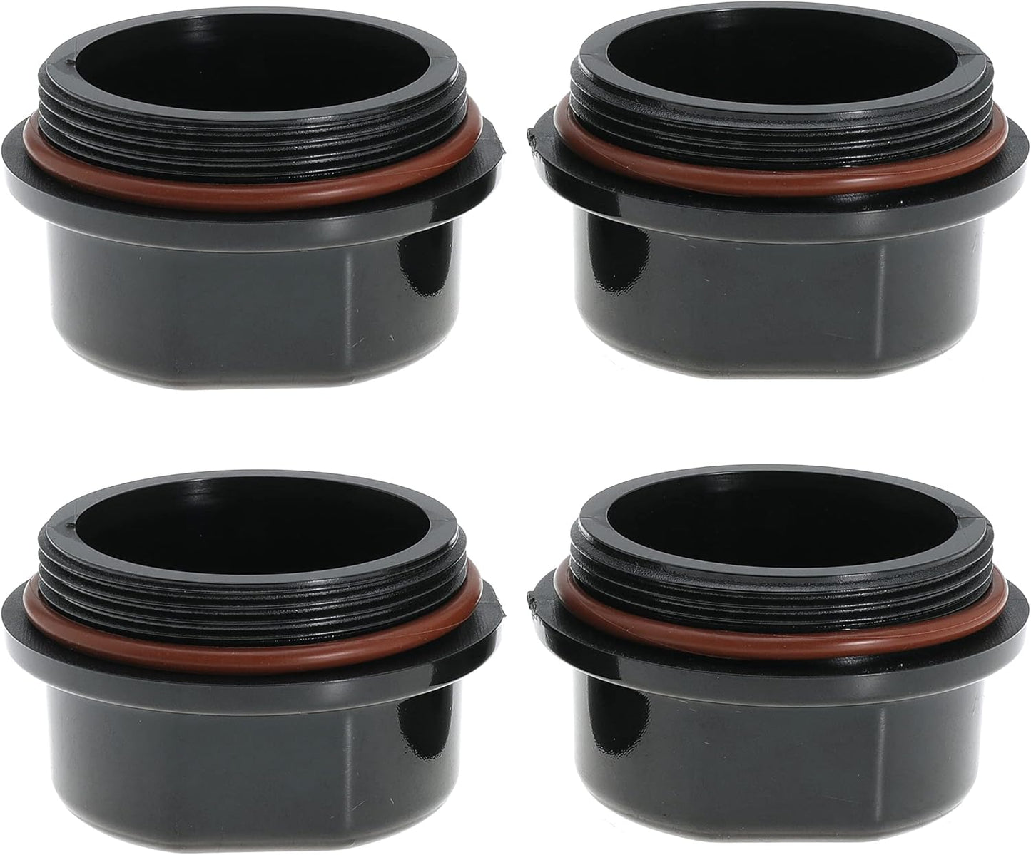 Trailer Bearing Hub Cap for Ranger Trail, for Trailer Boat, Nitro, E-Z, and for Vortex 81143 48355V Replace K71-G01-73, 21-261,Black(4)