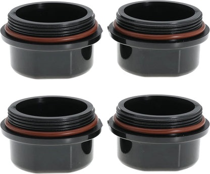 Trailer Bearing Hub Cap for Ranger Trail, for Trailer Boat, Nitro, E-Z, and for Vortex 81143 48355V Replace K71-G01-73, 21-261,Black(4)