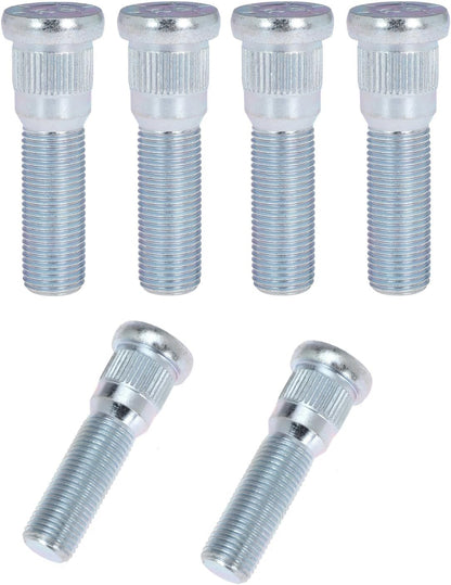 6Pcs Wheel Stud for Trailer for Lippert Axles 2000 lb to 3500 lb for Dexter 4400 lb with 1/2"-20 UNF Thread Size 0.617" Spline, 0.77" Head 2.19" Length