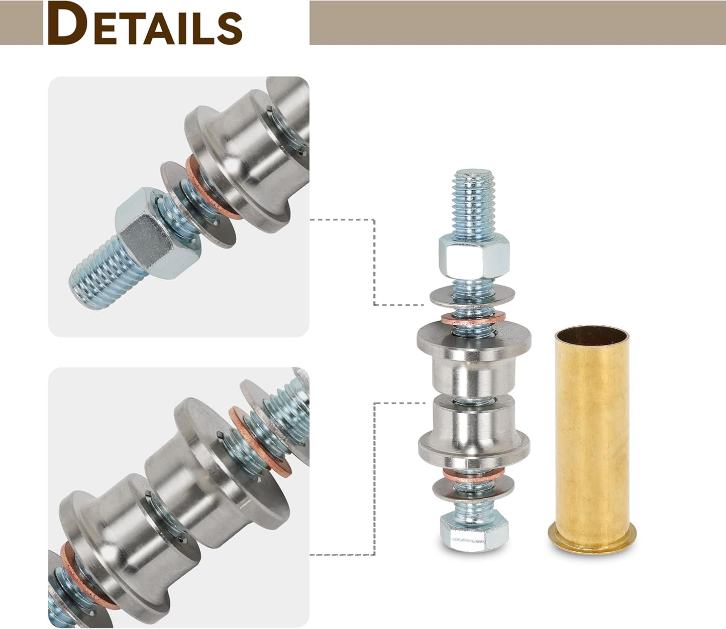 1 inch Drain Tube Flaring Tool, 1" Flanging Tool Kit for Boat Transom with 3 x 1 inches Brass Drain Tube