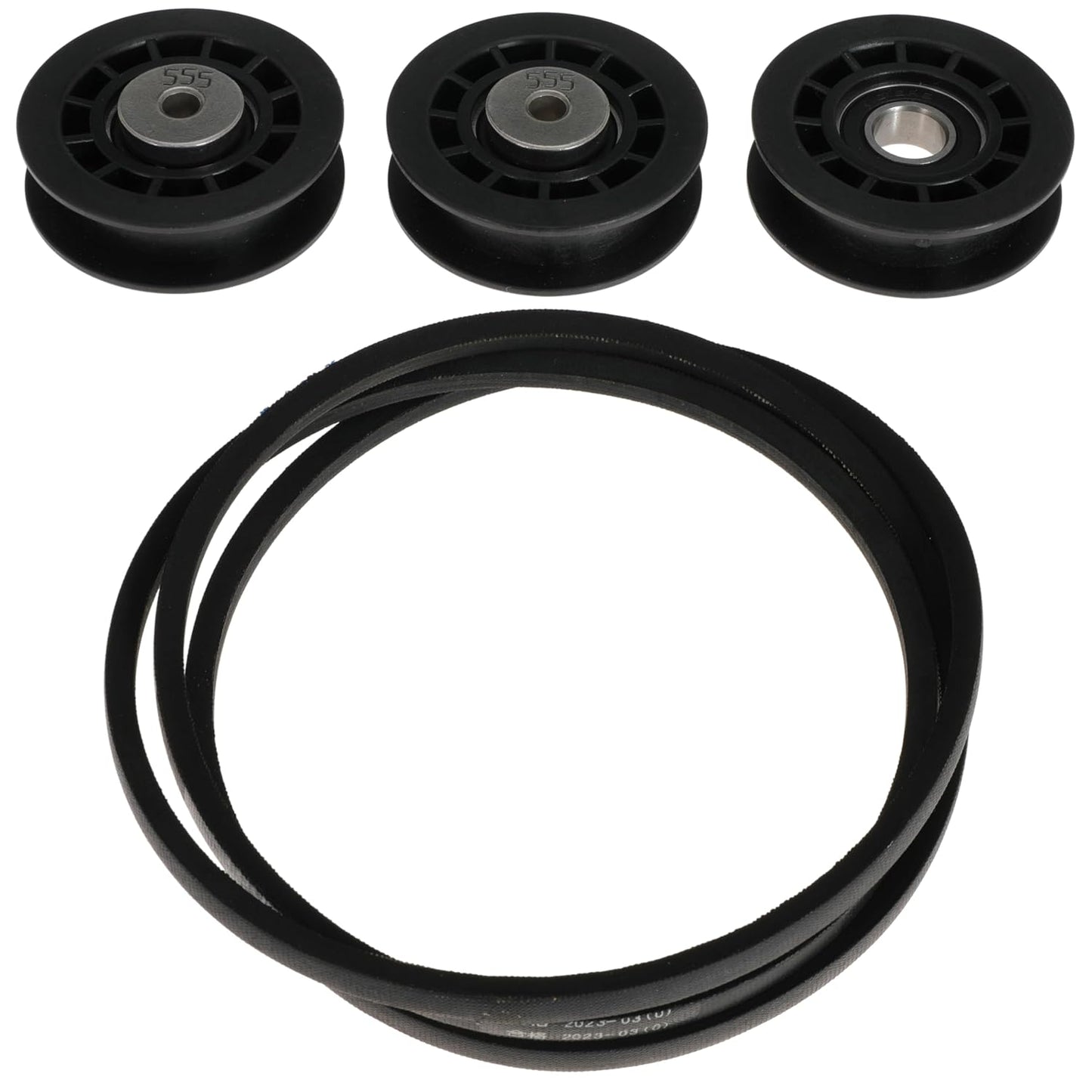 Replacement 587973001 587969201 580364609 Belt Repair Kit LC221A LC221AH Belt and Pulley Kit for Husqvarna 22" AWD HU675AWD HU725AWD Walk-Behind Lawn Mowers