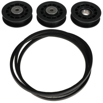 Replacement 587973001 587969201 580364609 Belt Repair Kit LC221A LC221AH Belt and Pulley Kit for Husqvarna 22" AWD HU675AWD HU725AWD Walk-Behind Lawn Mowers