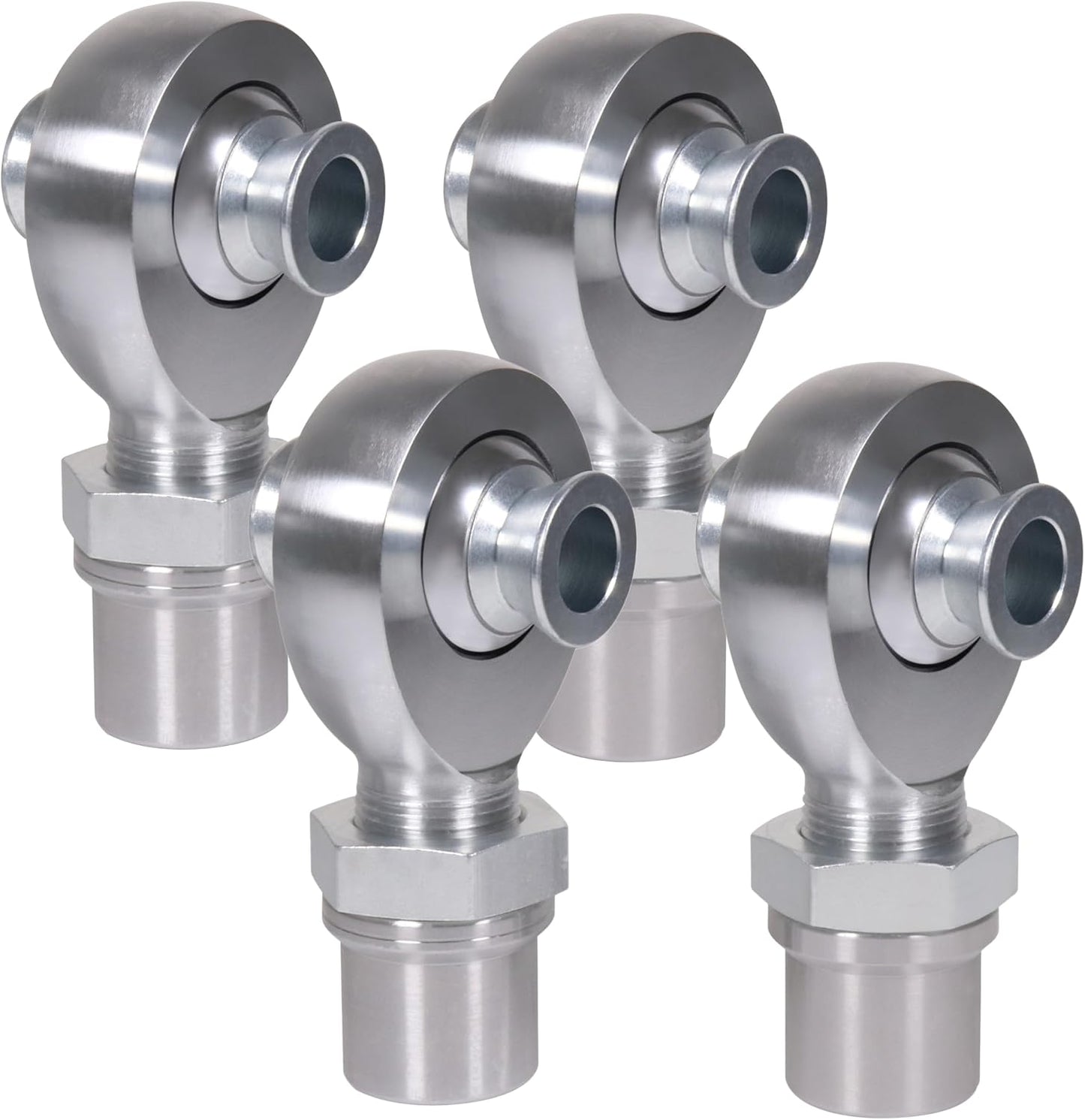 1.25" Heim Joints Rod End Kit Thread 1 1/4" Chromoly Heim Joints Suspension Kit Right and Left Hand Traction Bars Steering Kit with Round Tube Adapter Misalignment Spacer Jam Nuts (2 set-1.25 inch)
