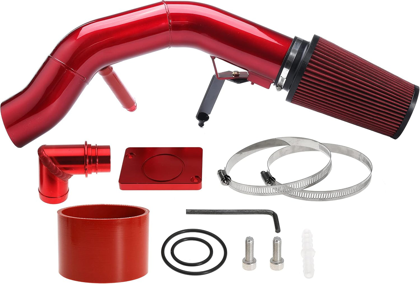 4 Inch 6.0 Cold Air Intake Kit For Ford F250 F350 F450 Excursion 2003 2004 2005 2006 2007 6.0L Powerstroke V8 Diesel Super Duty Aluminum Tube