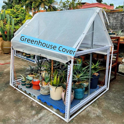 Greenhouse Cover,Clear Plastic Covering, 16Mil Thickness Heavy Duty Clear tarp for Chicken coop,Gardening,Farming, Greenhouse Plastic sheeting with Grommets (White, 3ft*3ft)