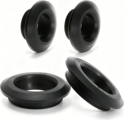2 Pack 3/4in and 1.5in Uniseal Flexible Rubber Tank Sealing Adapter Bulkhead Fitting Compression Fittings for PVC Hard Pipe