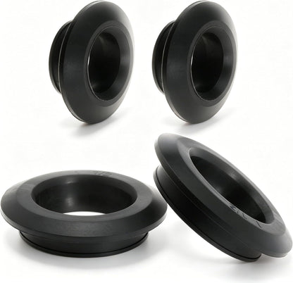 2 Pack 3/4in and 2in Uniseal Flexible Rubber Tank Sealing Adapter Bulkhead Fitting Compression Fittings for PVC Hard Pipe