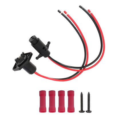 Trolling Motor Plug 8 Gauge 2 Wire 12V-24V Compatible with Minn Kota Marine Boat Waterproof Trolling Motor Connector (Plug-MA08)