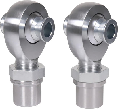 3/4" Heim Joints Rod End Kit Thread 0.75" Chromoly Heim Joints Suspension Kit Right and Left Hand Traction Bars Steering Kit with Round Tube Adapter Misalignment Spacer Jam Nuts (2 set-3/4inch)