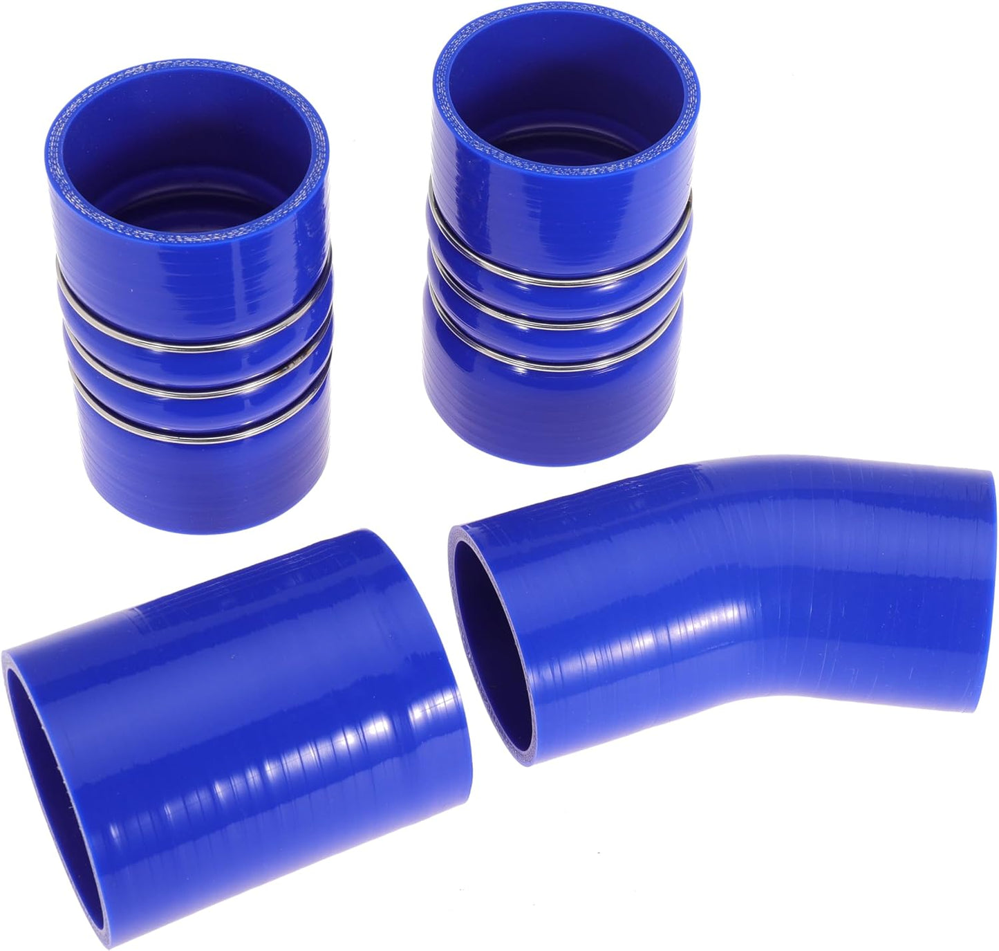 6.0 Turbo Intercooler Boots Clamps Kit 2003-2007 6.0 Intercooler Pipe Boot Kit For Ford F250 F350 6.0L Powerstroke Diesel with T Bolt Clamp