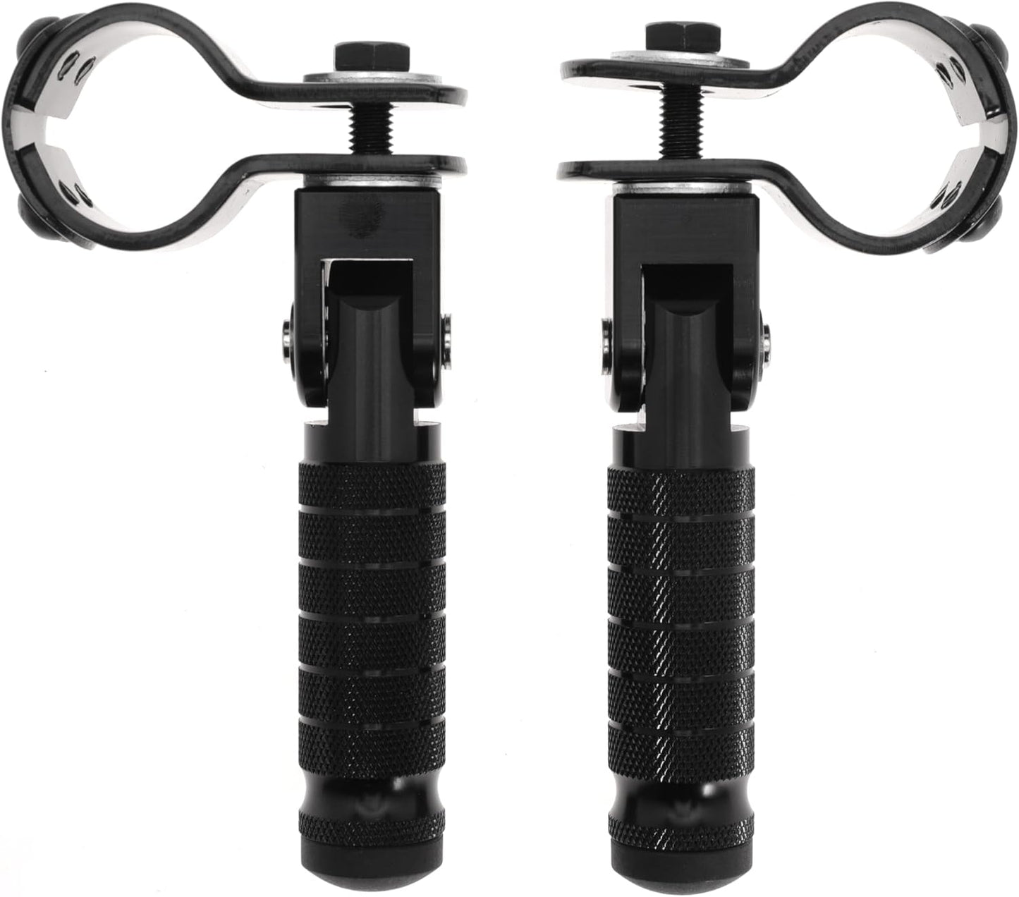M8 Motorcycle Footrests For Yamaha For Honda For Suzuki For Aprilia 90 Degree Foldable Footpegs Motorbike MiniBike Dirt Pit Bike CNC Motorcycle Folding Footpegs Rearsets Folded Footrest (Red)