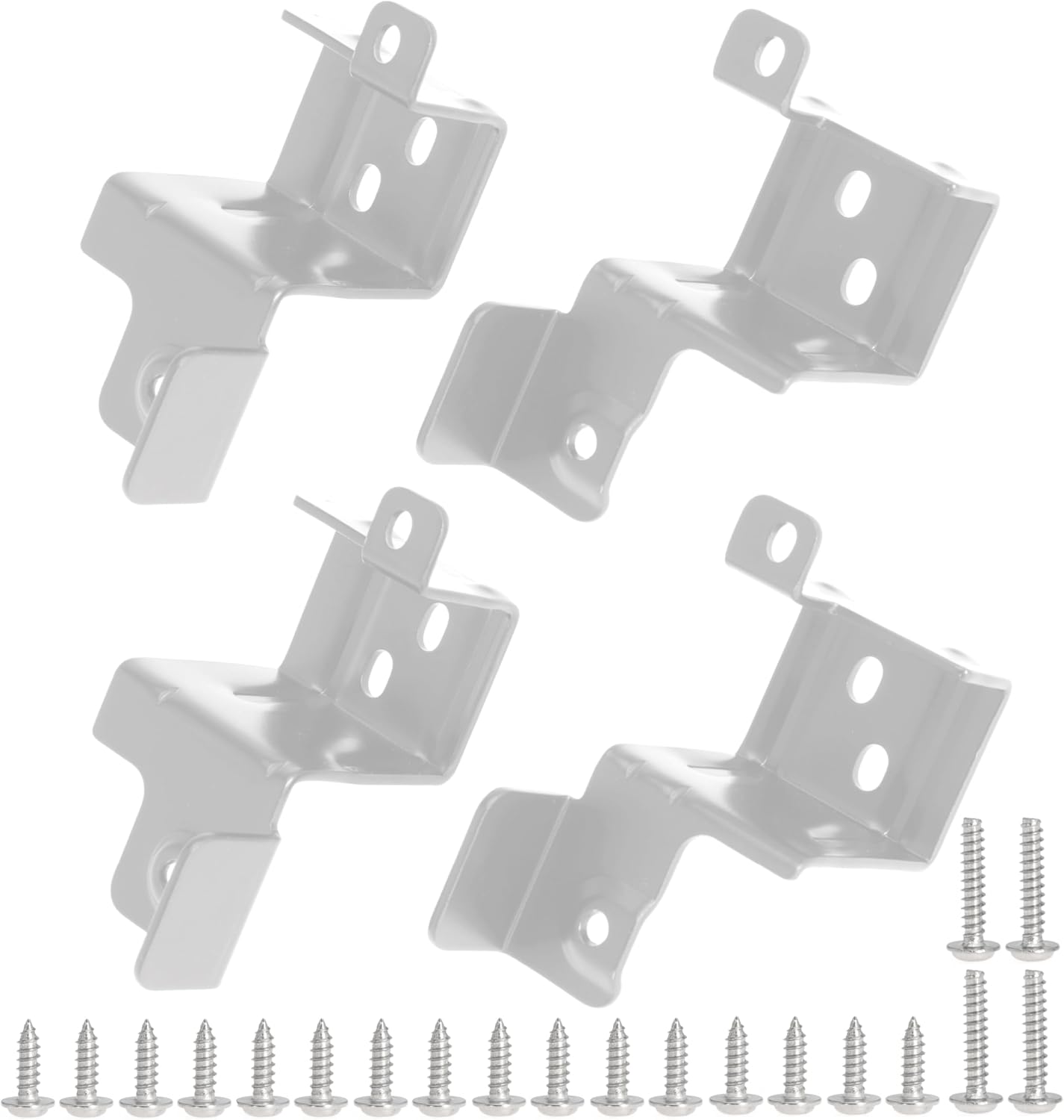 24 Inch Stacking Kit for GE GFA24KITL Washer Dryer Stack Bracket for 24" Front Load Laundry (Set of 2, White)
