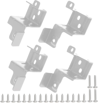 24 Inch Stacking Kit for GE GFA24KITL Washer Dryer Stack Bracket for 24" Front Load Laundry (Set of 2, White)