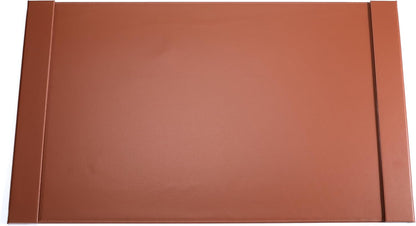 30" x 18" Leather Desk Blotter with Side Rails for Writing Leather Executive Desk Pad Protector Desk Mat for Office Home Workplace Brown