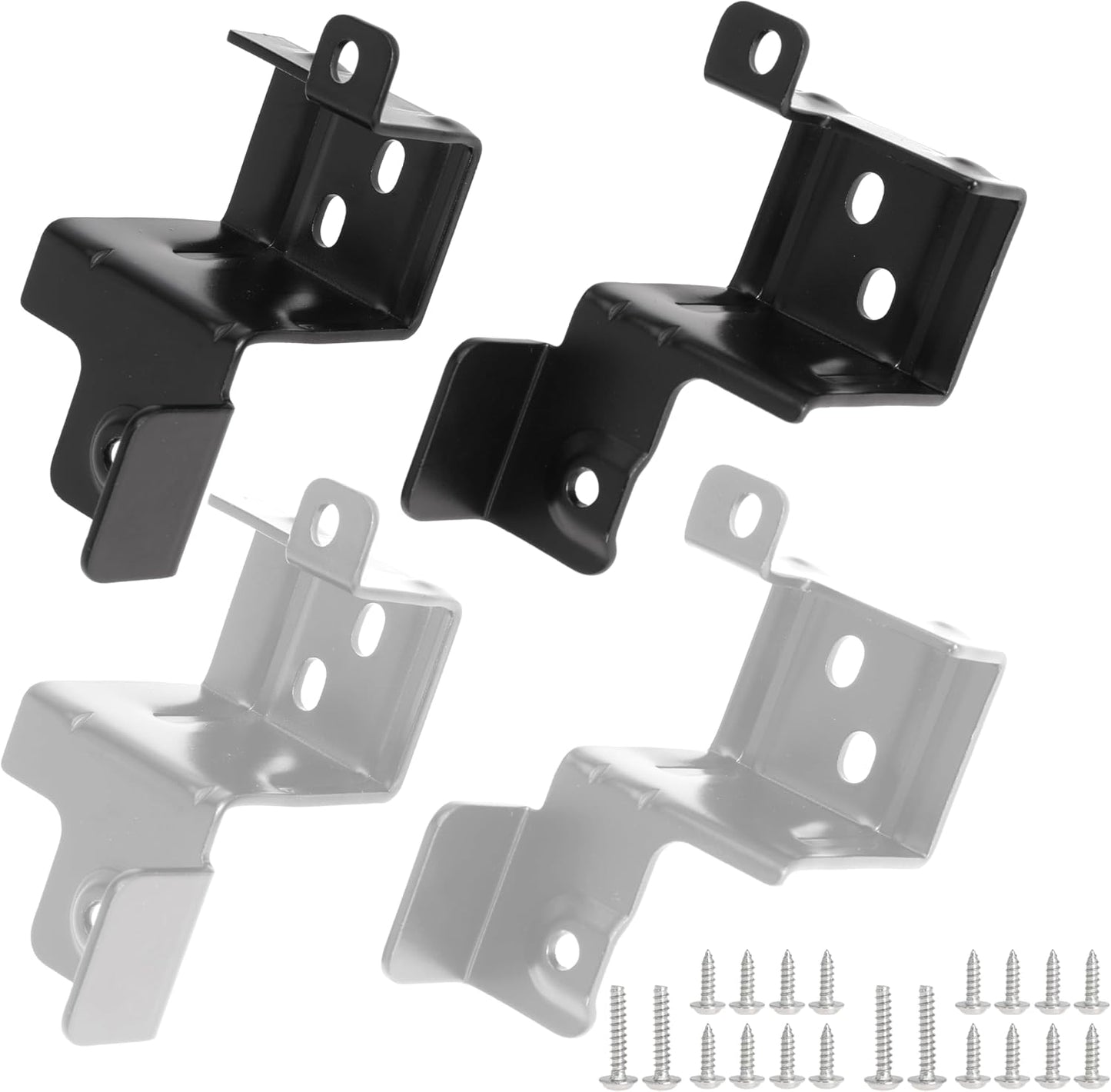 Replacement GFA24KITL Stacking Kit for G-E 24 Inch Wide Washers and Dryers, Stack Bracket Kit 24 In Front Load Laundry Stacking Kit, Black
