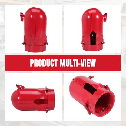 Acetylene Gas Cylinder Regulator Safety Cap Protector 3-1/8” x 11 High Pressure Gas Cylinder Tank Valve Protection Cap, Fall-Proof Steel Gas Cylinder Cap for Storage Transport