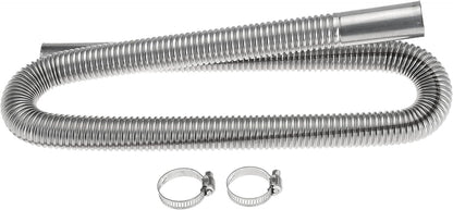 100cm 1 inch Heater Exhaust Pipe Generator Exhaust Extension Fuel Tank Gas Vent Hose with Clamps