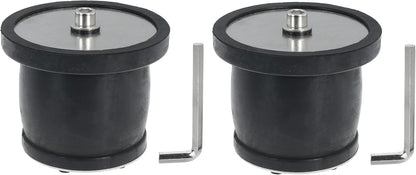 2 Pack Expandable Rubber Plug Mechanical Seal Scupper Plugs Boat Plug Winterizing Expansion Plugs Leak Proof Drain Plugs for Boats Pools Bathroom Pipe Sewers (3.35"-4.13"（85mm-105mm）)