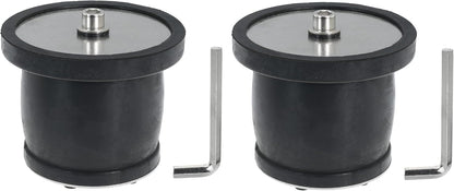 2 Pack Expandable Rubber Plug Mechanical Seal Scupper Plugs Boat Plug Winterizing Expansion Plugs Leak Proof Drain Plugs for Boats Pools Bathroom Pipe Sewers (2.56"-3.15"（65mm-80mm）)
