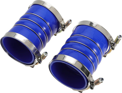 Silicone Charge Air Cooler Hump Hose Boot Set 4" X 6" 4 inch with T Bolt Clamp Blue