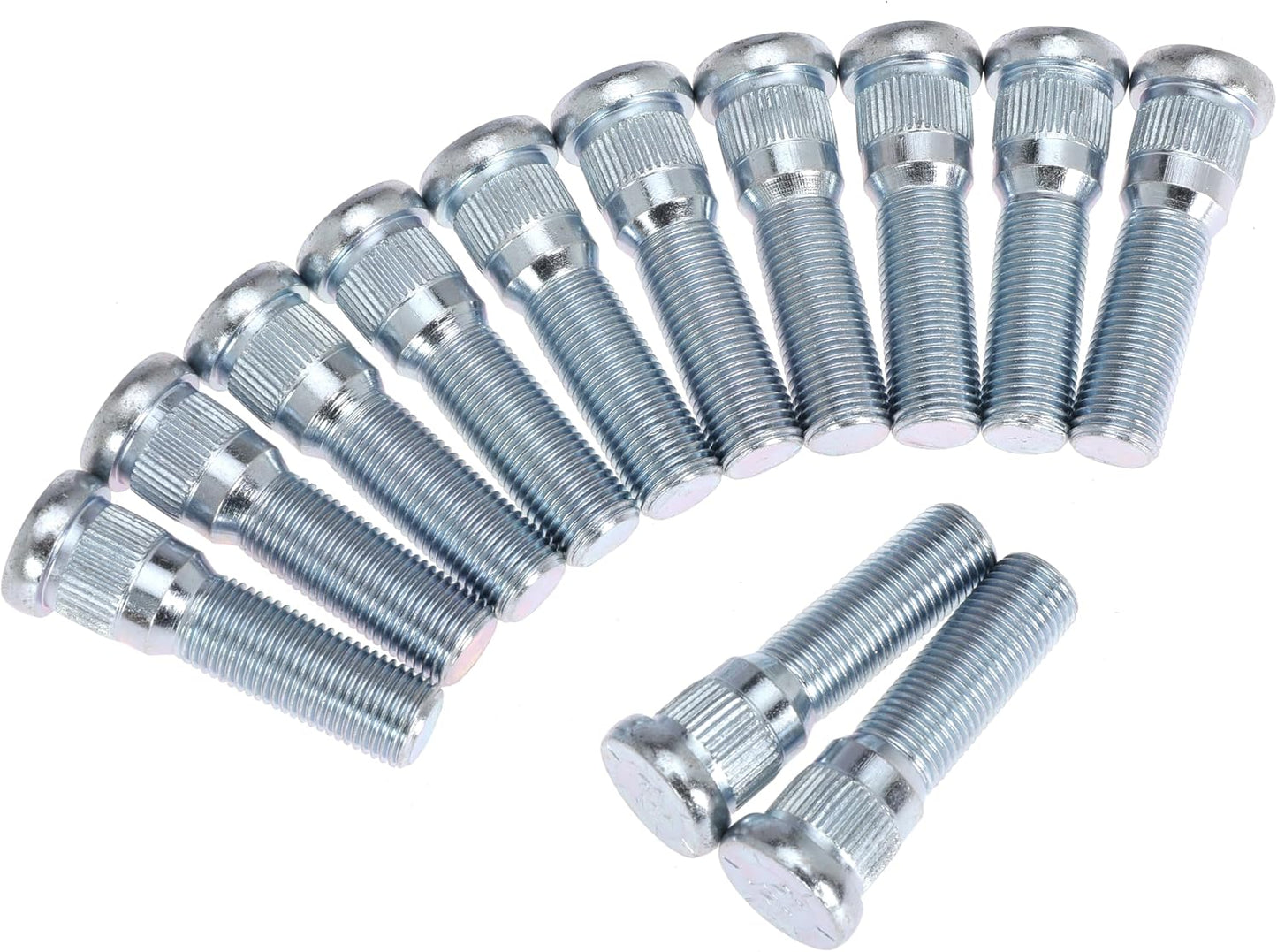 24Pcs Wheel Stud for Trailer for Lippert Axles 2000 lb to 3500 lb for Dexter 4400 lb with 1/2"-20 UNF Thread Size 0.617" Spline, 0.77" Head 2.19" Length