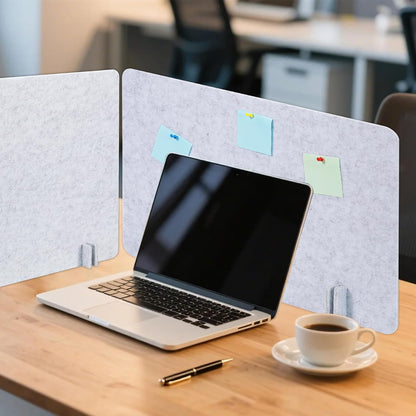 Desk Privacy Panel Acoustic Divider Panel Portable Desk Partition Desk Divider Noise Visual Isolate Table Divider for Student Study Office Library (Gray-6, 15.75" x 23.6")