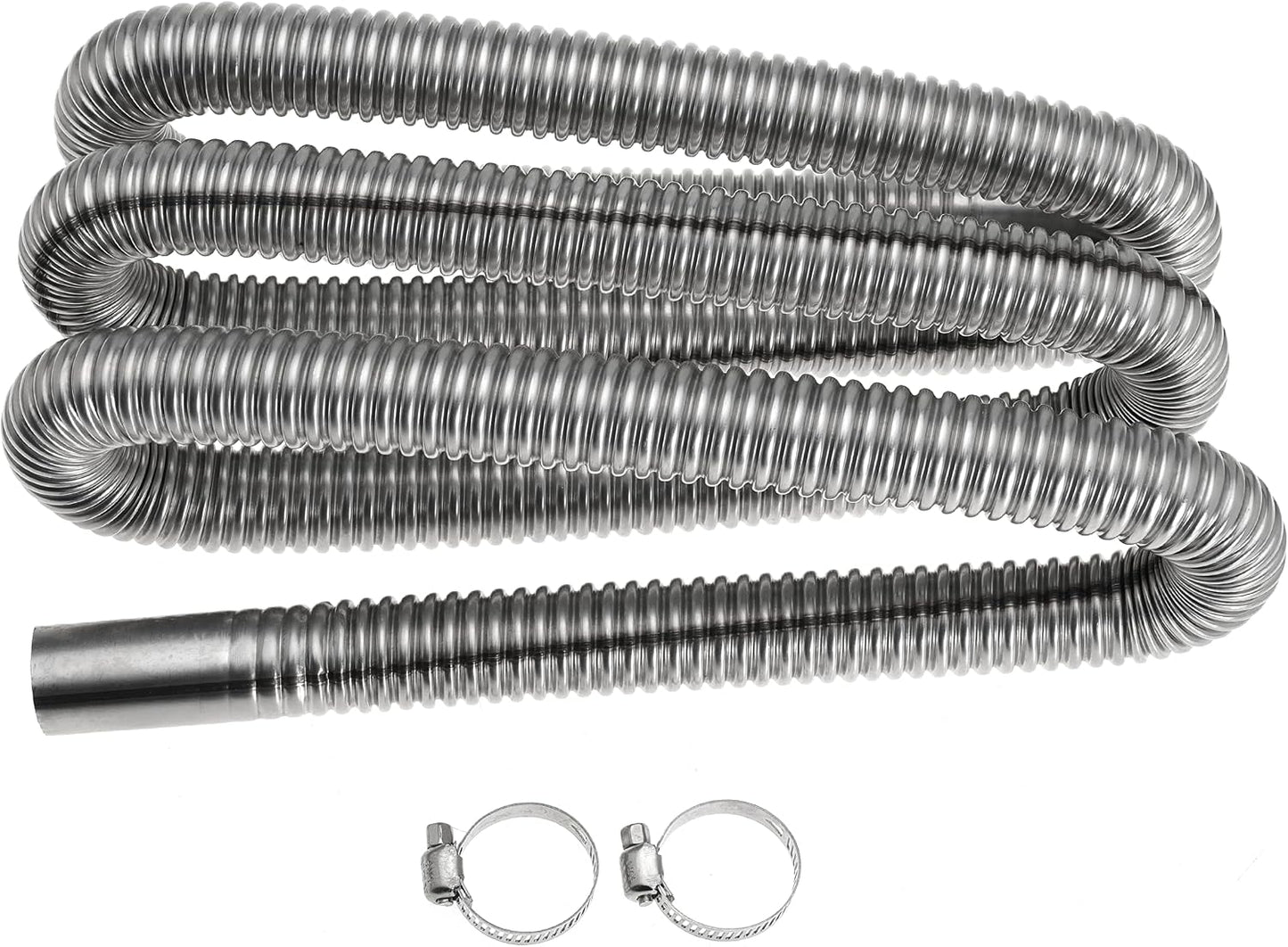 200cm 1 inch Heater Exhaust Pipe Generator Exhaust Extension Fuel Tank Gas Vent Hose with Clamps