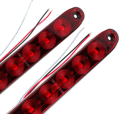 15 Inch 11 LED Trailer Light Bar 12V LED Tail Lights for Park Stop Brake Turn Signal Trailer Car Truck Boat Motorcycle 2PCS