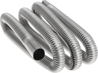 200cm 1 inch Heater Exhaust Pipe Generator Exhaust Extension Fuel Tank Gas Vent Hose with Clamps